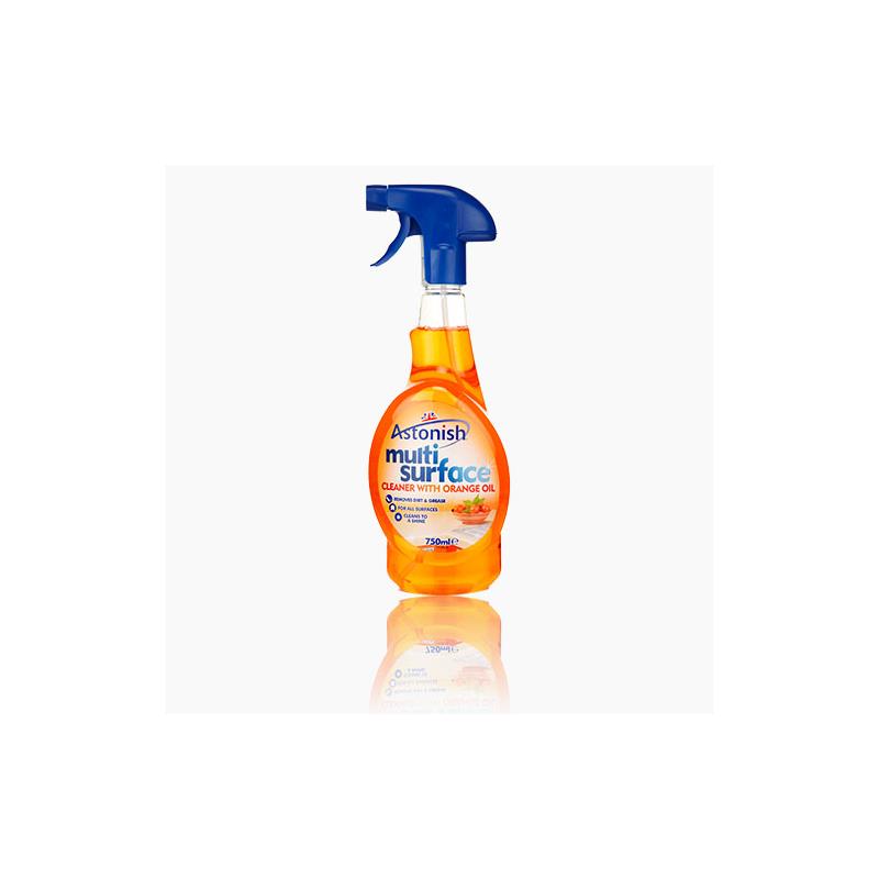 Multi Surface Cleaner with Orange Oil Astonish 750ml Trigger